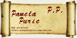 Pamela Purić vizit kartica
